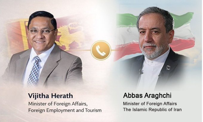 ஈரானிய வெளிவிவகார அமைச்ச ருடன் அமைச்சர் விஜித்த ஹேரத் பேச்சு