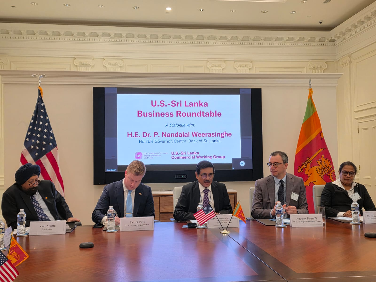 அமெரிக்கா - இலங்கை  வர்த்தக செயற்குழு உதயம்