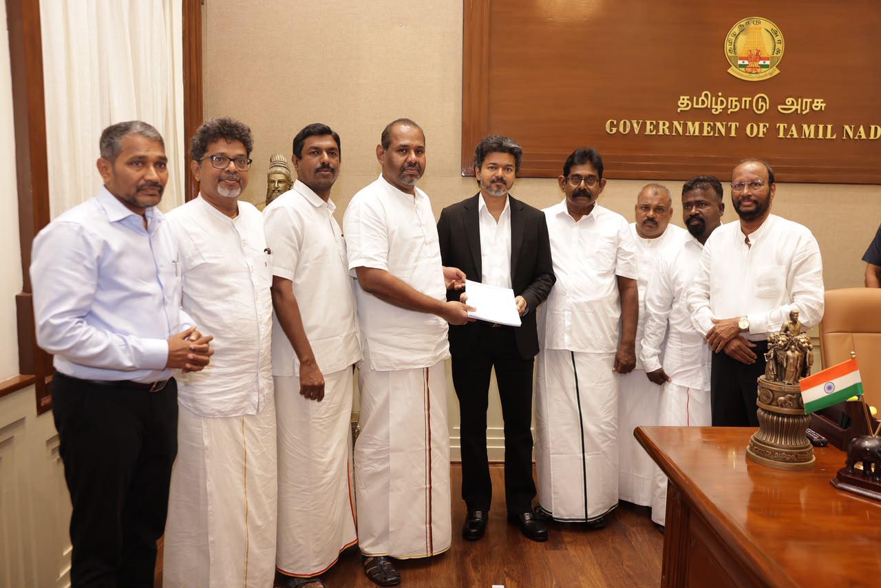 தமிழக முதலமைச்சர் ஜோசப் சி.விஜயுடன் தமிழ்த் தேசியப்பேரவை சந்திப்பு