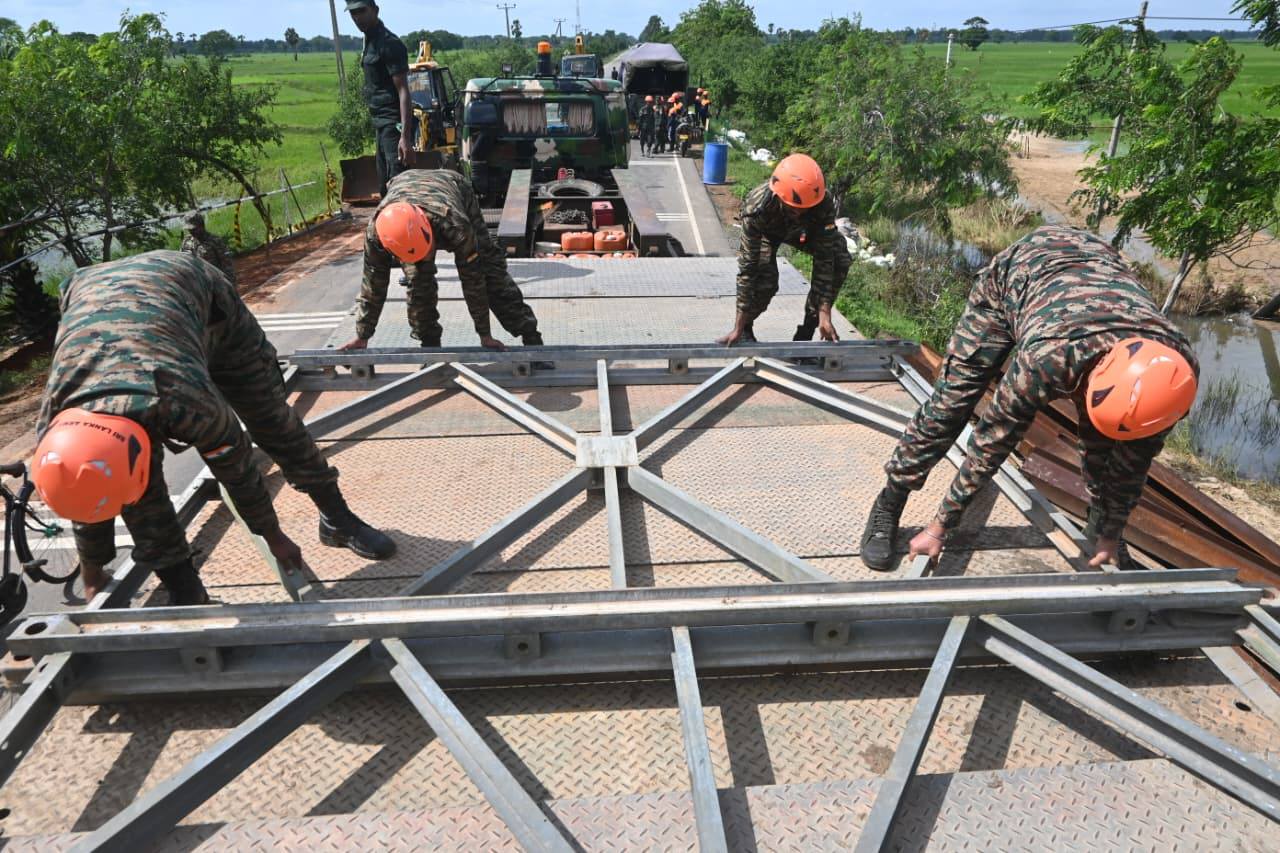 பரந்தன் - முல்லைத்தீவு வீதியில் 'பெய்லி' பால நிர்மாணம் ஆரம்பம்