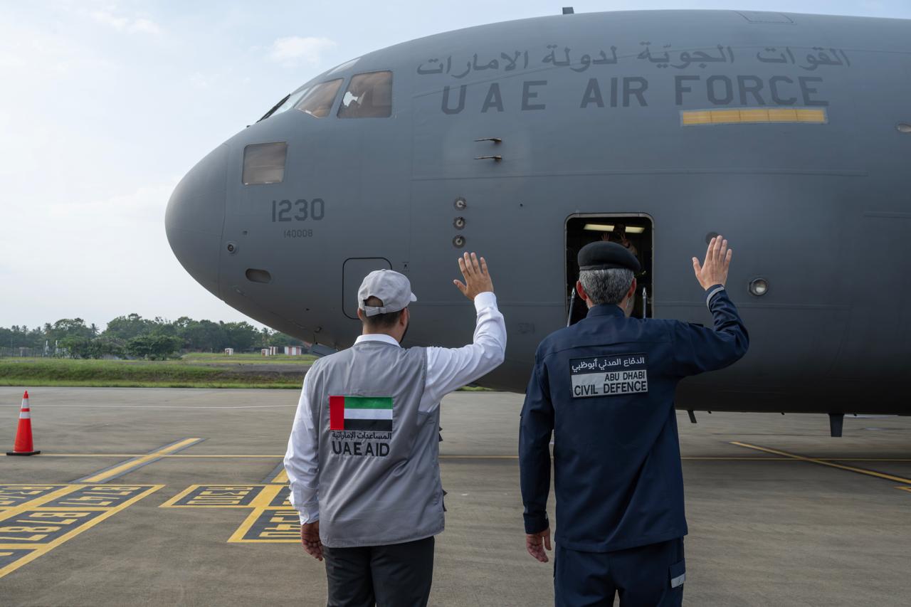 ஐக்கிய அரபு இராச்சிய குழு,  மனிதாபிமான பணியை  நிறைவு செய்து நாட்டை விட்டு புறப்பட்டது