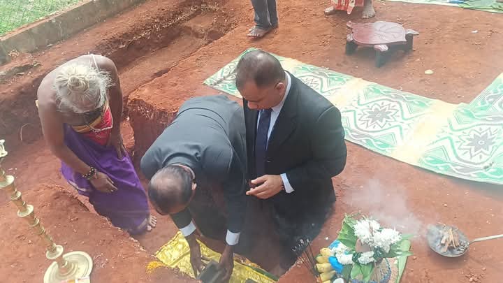 யாழ். விமான நிலையத்துக்கான பயணிகள் முனைய கட்டடம் அமைப்பதற்கான அடிக்கல் நாட்டல்