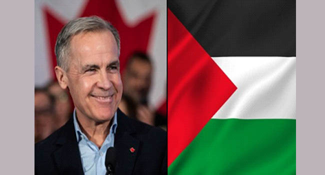 கனடா பாலஸ்தீன அரசை அங்கீகரித்துள்ளது
