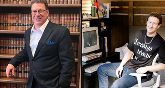 தனது முகநூல் கணக்கை முடக்கிய மார்க் ஜூக்கர்பெர்க் மீது மார்க் ஜூக்கர்பெர்க் என்ற வழக்கறிஞர் வழக்கு