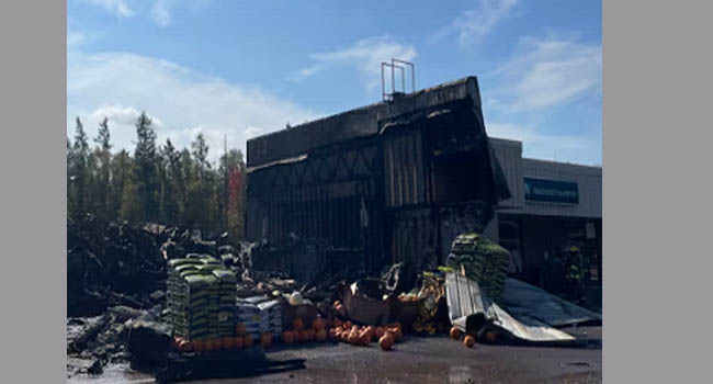 சாலிஸ்பரியின் ஒரே ஒரு மளிகை கடை தீ விபத்தால் அழிந்தது