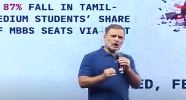 தமிழ்நாட்டில் இந்தி திணிப்பு தொடர்பாக காங்கிரஸ் – பா.ஜ.க. இடையே மோதல்