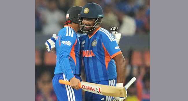 டி20 உலகக் கோப்பை இறுதிப் போட்டியில் விராட் கோலியின் சாதனையை முறியடித்தார் சஞ்சு சாம்சன்