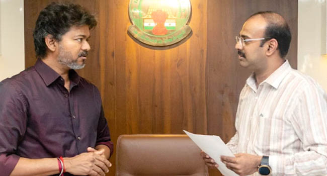 பெரம்பூரில் ரூ.1,000 கோடி மதிப்பிலான திட்டத்தை முதல்வர் விஜய் வெளியிட்டார்