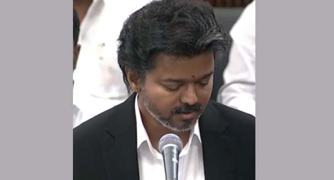 விவசாயக் கடன் தள்ளுபடி, அம்மா கேன்டீன்: முதல் 40 நாட்களில் அரசின் சாதனைகளை எடுத்துரைத்தார் விஜய்